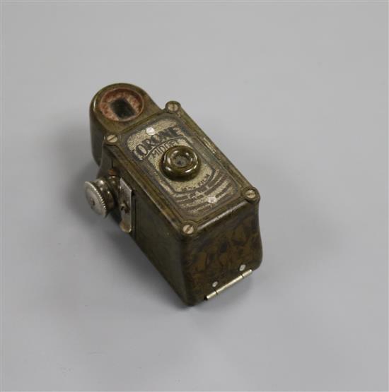 A Coronet Midget green miniature camera